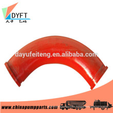 concrete pump parts casting high manganese steel elbow dn125*r275*90 pump elbow used for concrete pump truck/trailer